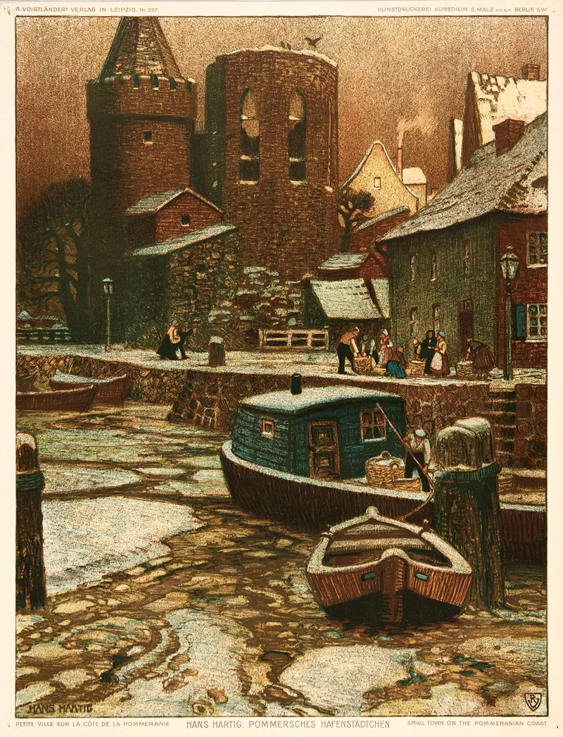Village On The Pomeranian Coast Wall Art by Hans Hartig - High-Resolution Digital Print