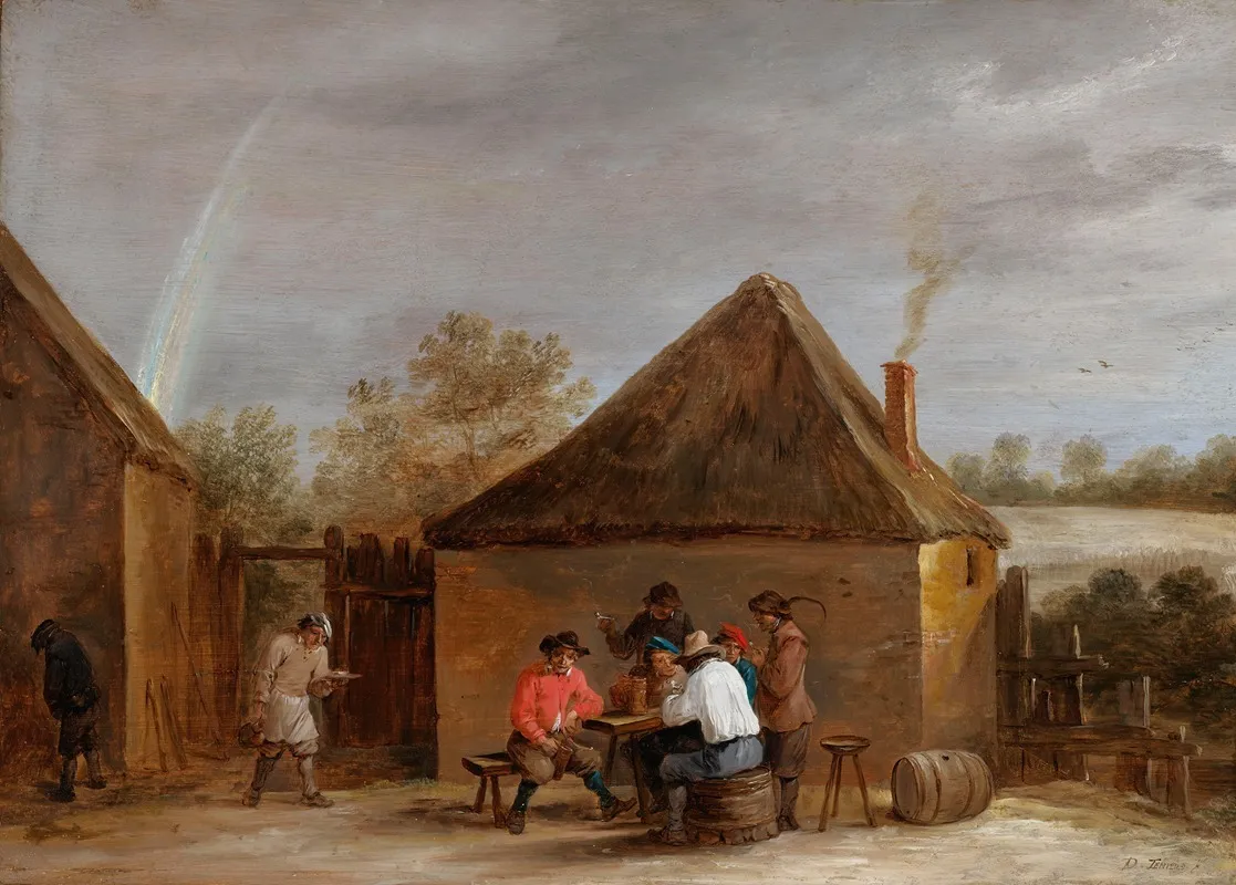 Village Scene 3 Wall Art by David Teniers The Younger - High-Resolution Digital Print