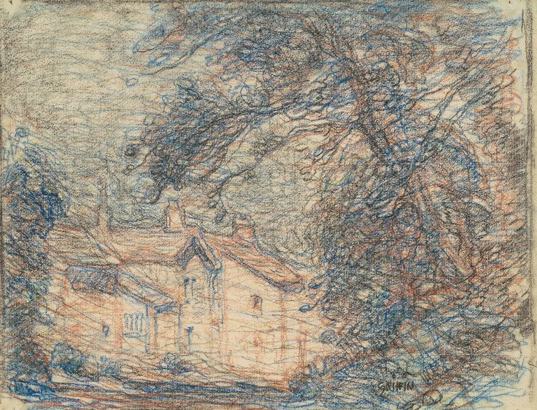 Village Street 2 Wall Art by Walter Griffin - High-Resolution Digital Print