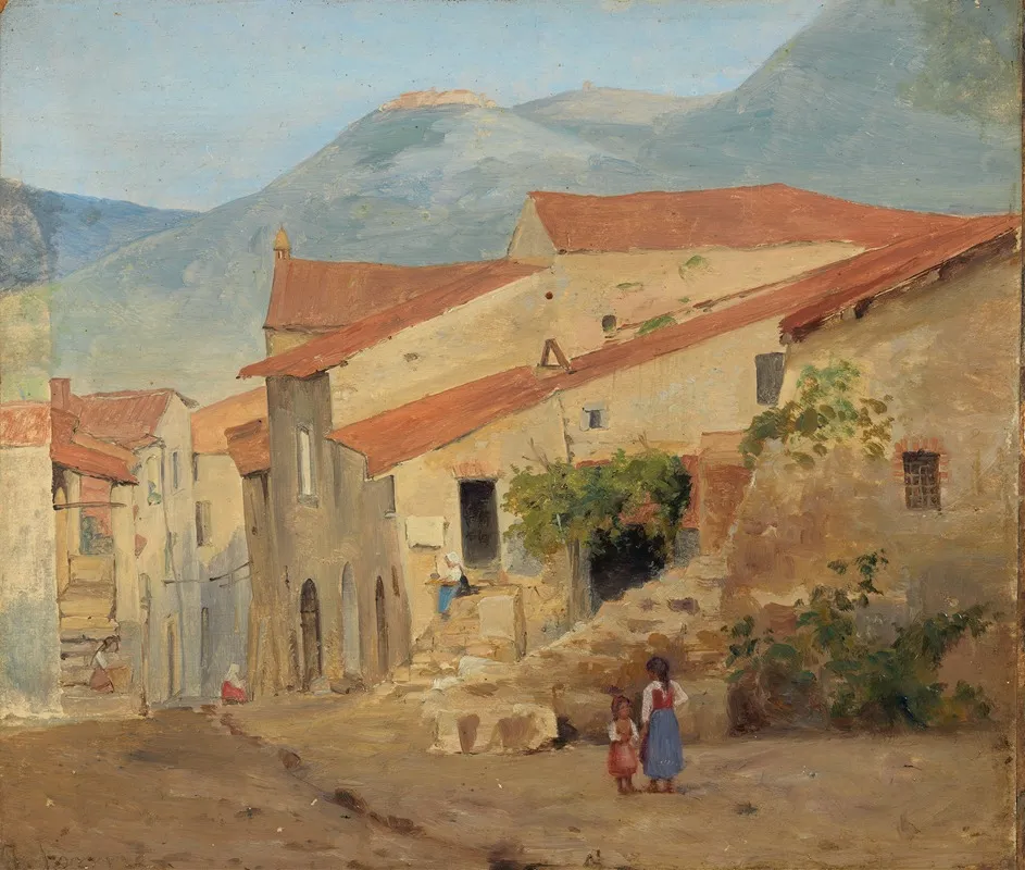 Village Street In The Sabine Mountains
