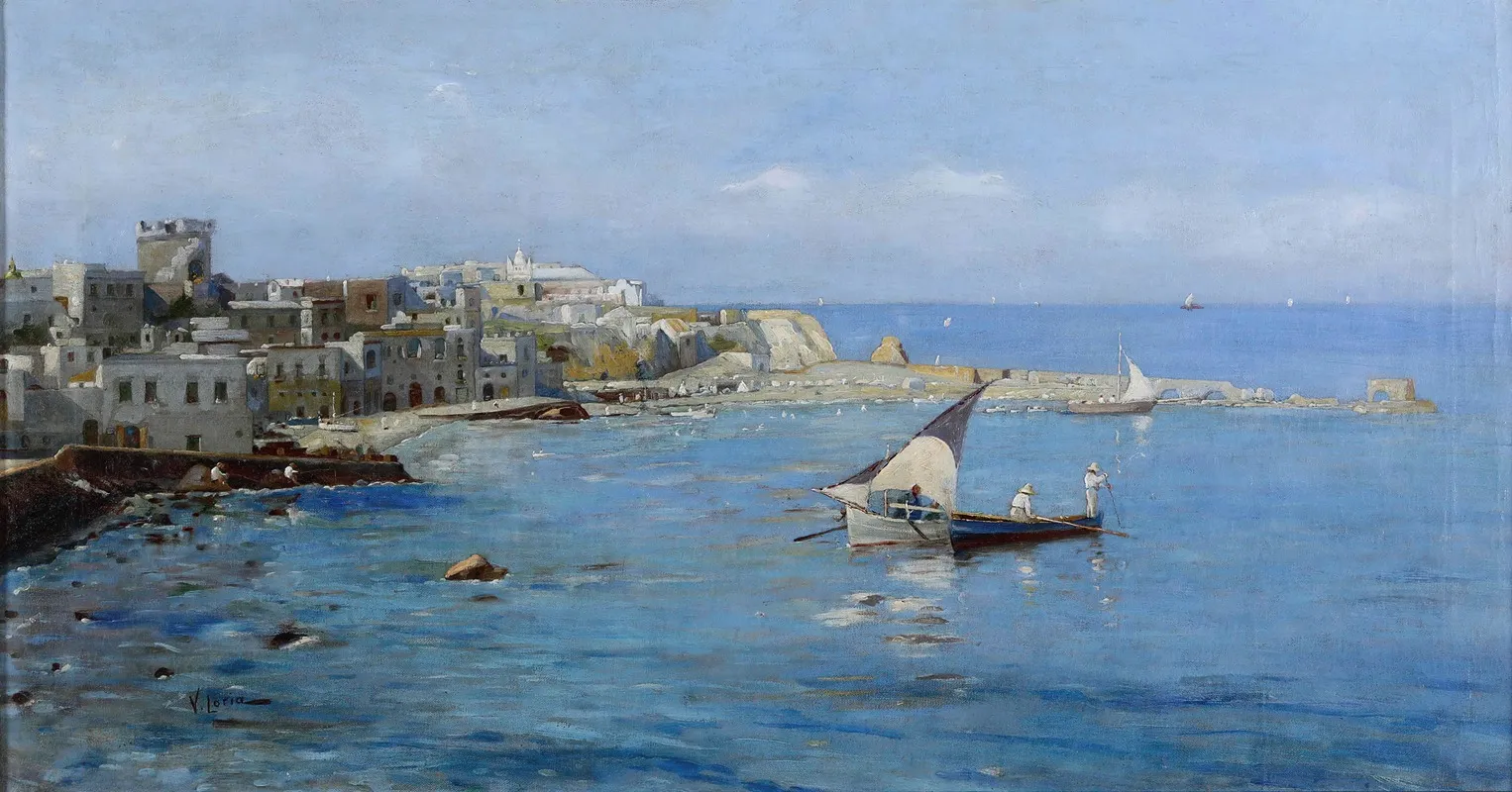 Villaggio Sul Mare Wall Art by Vincenzo Loria - High-Resolution Digital Print