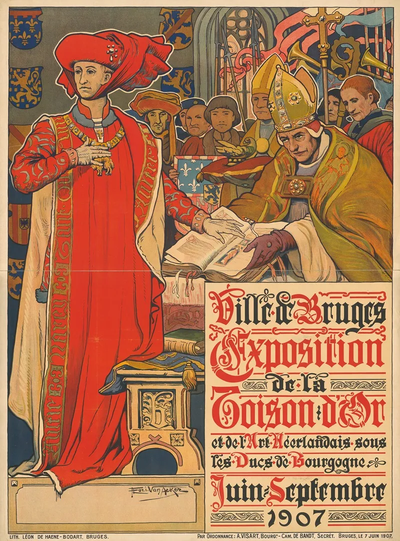 Ville De Bruges Exposition De La Toison Dor 1907