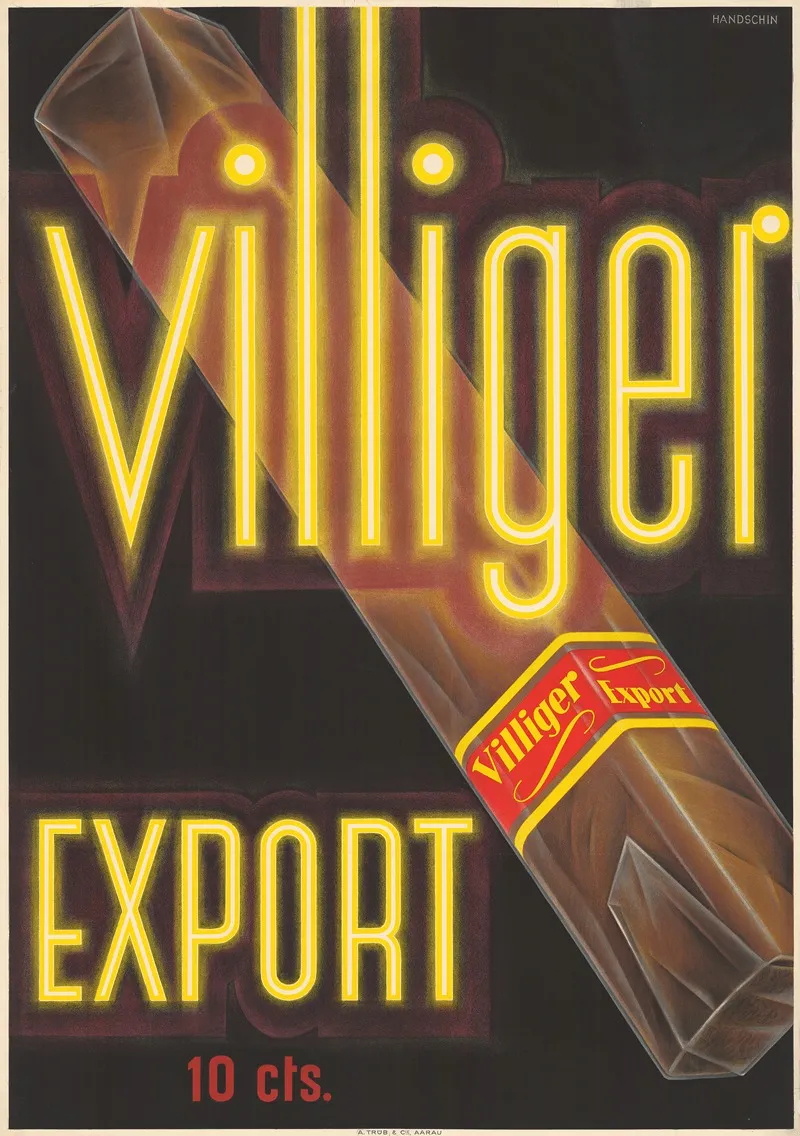 Villiger Export 10 Cts Wall Art by Johannes Handschin - High-Resolution Digital Print