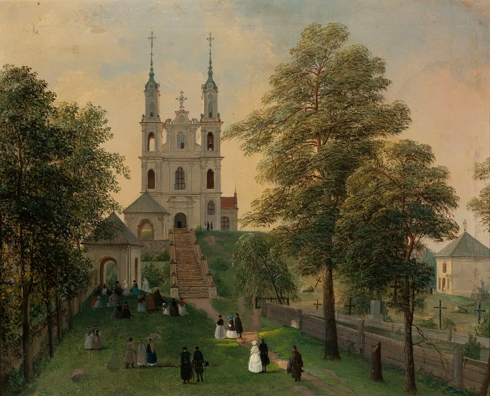 Vilnius Calvary Wall Art by Jan Chrucki - High-Resolution Digital Print
