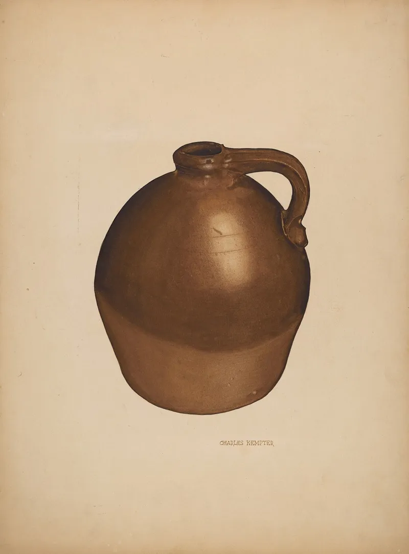 Vinegar Jug Wall Art by Charles Kempter - High-Resolution Digital Print