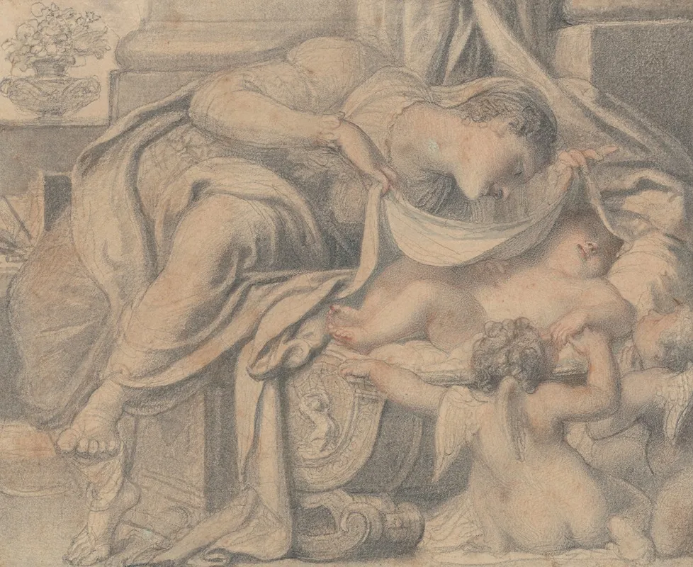 Virgin Adoring The Sleeping Christ