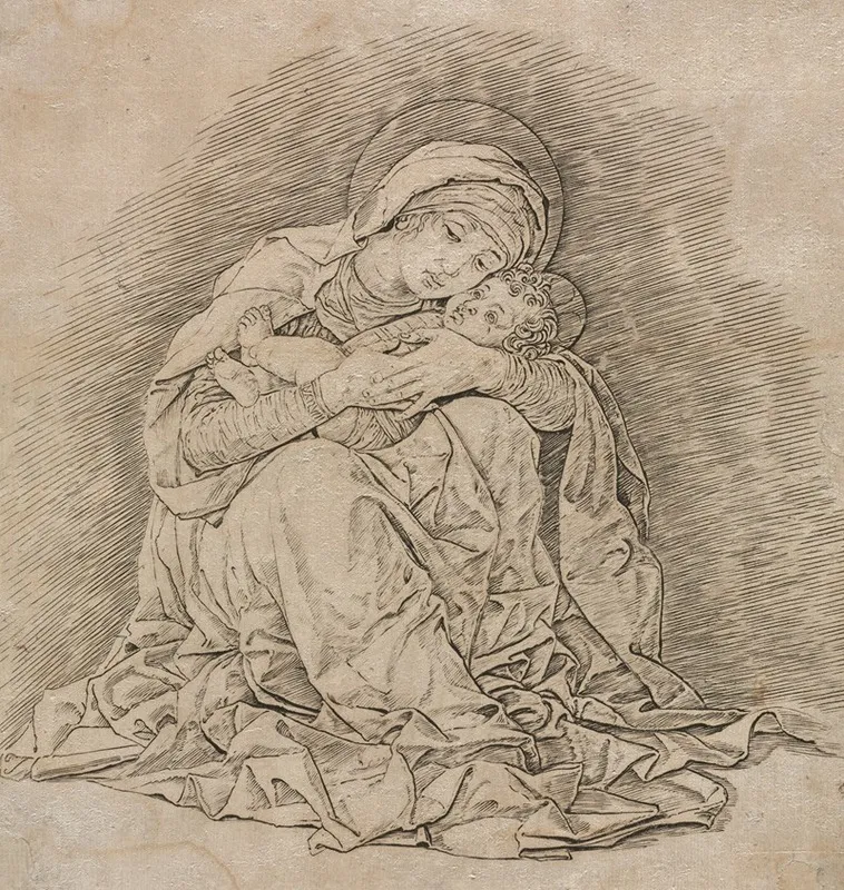 Virgin And Child 14 Wall Art by Andrea Mantegna - High-Resolution Digital Print