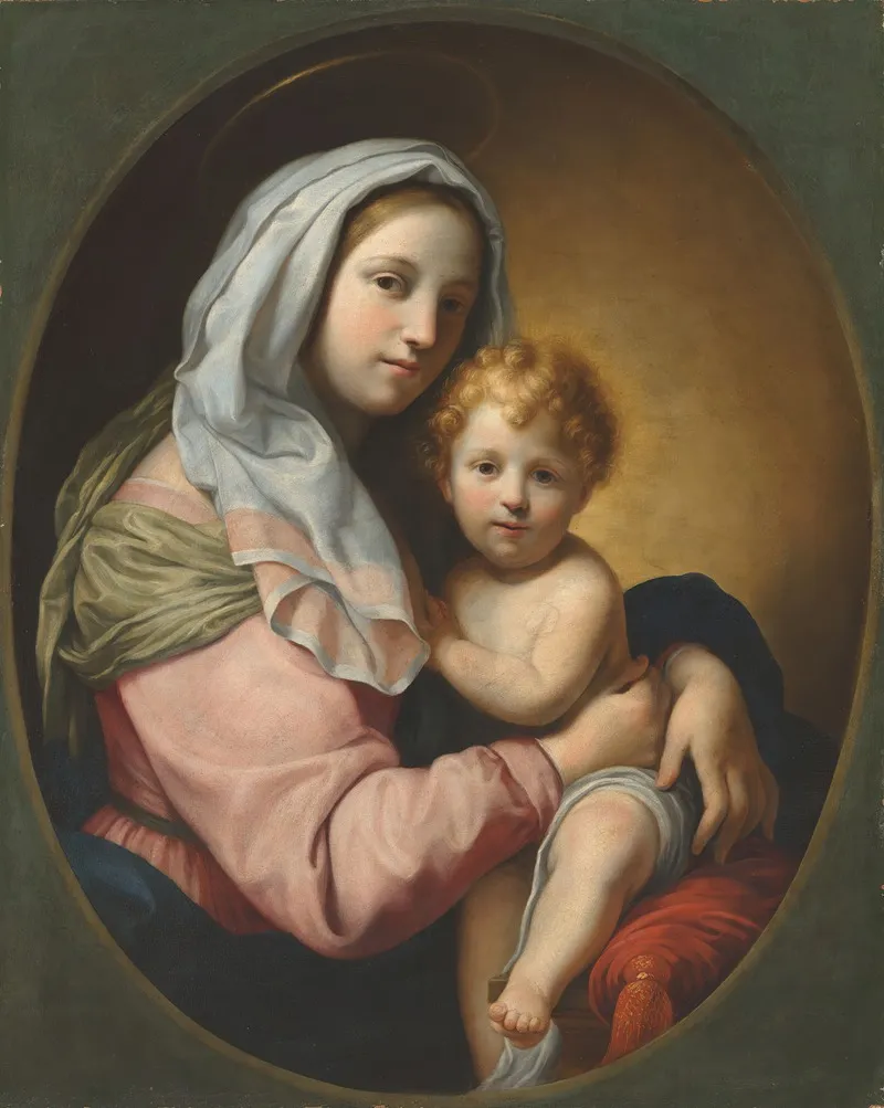 Virgin And Child 28 Wall Art by Onorio Marinari - High-Resolution Digital Print