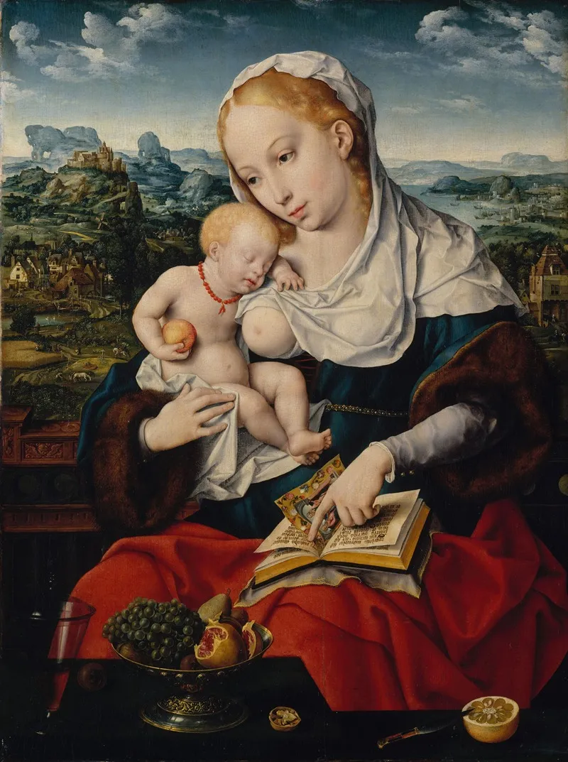 Virgin And Child 31 Wall Art by Joos Van Cleve - High-Resolution Digital Print