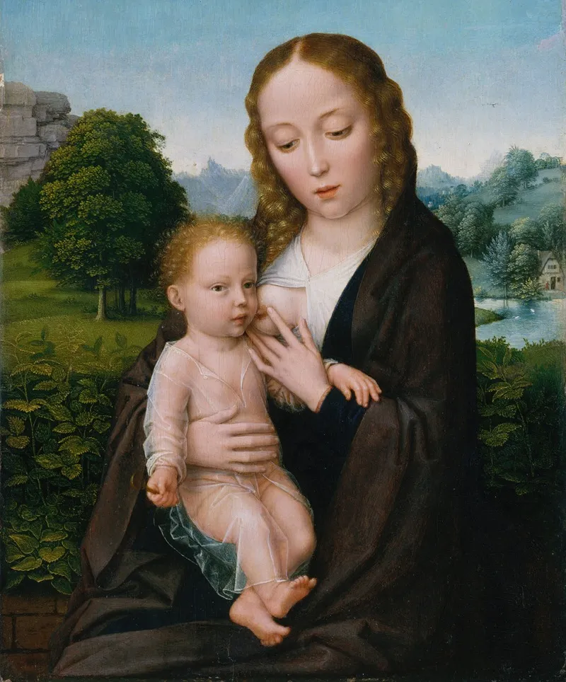 Virgin And Child 32 Wall Art by Simon Bening - High-Resolution Digital Print
