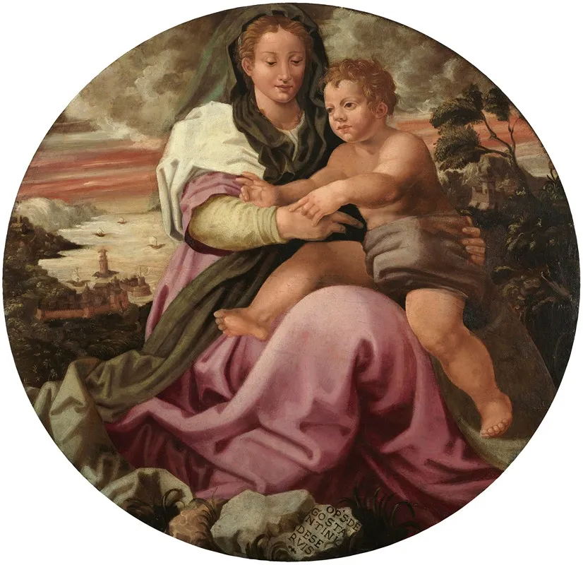 Virgin And Child 34 Wall Art by Constantini de Servi - High-Resolution Digital Print