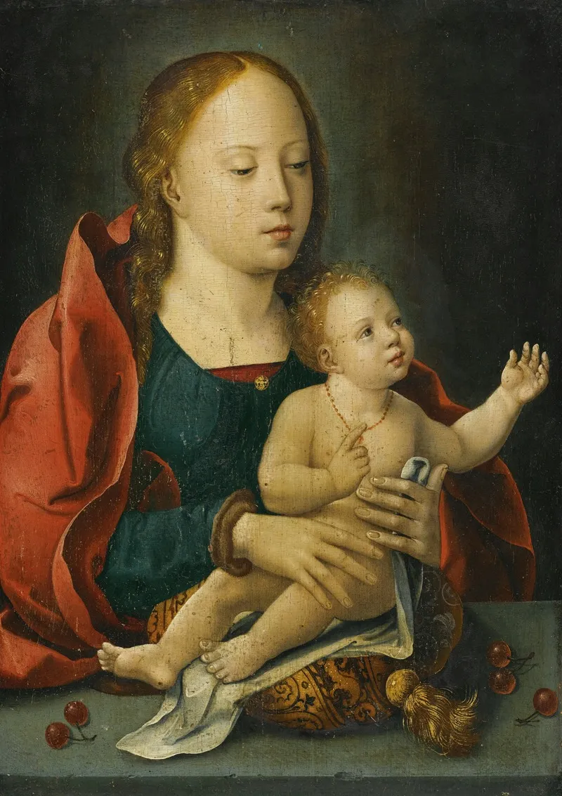 Virgin And Child 40 Wall Art by Antwerp School - High-Resolution Digital Print