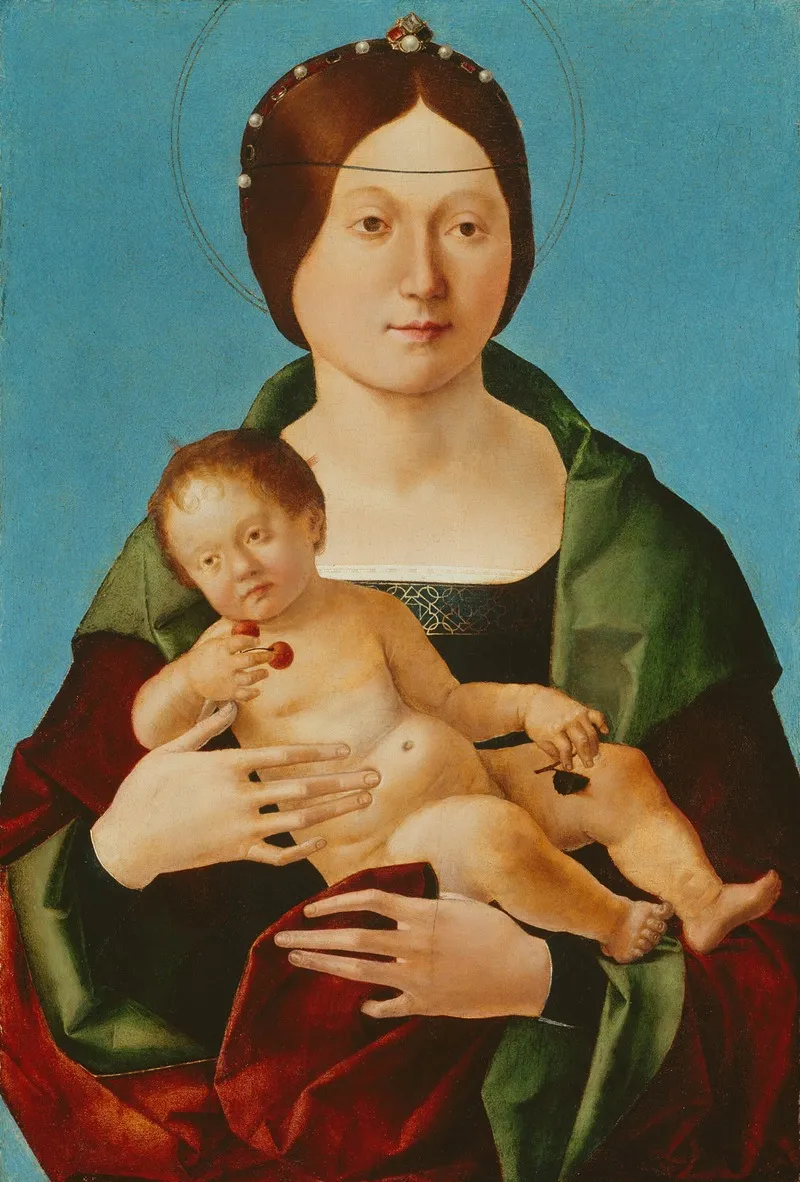 Virgin And Child 44 Wall Art by Ercole de' Roberti - High-Resolution Digital Print