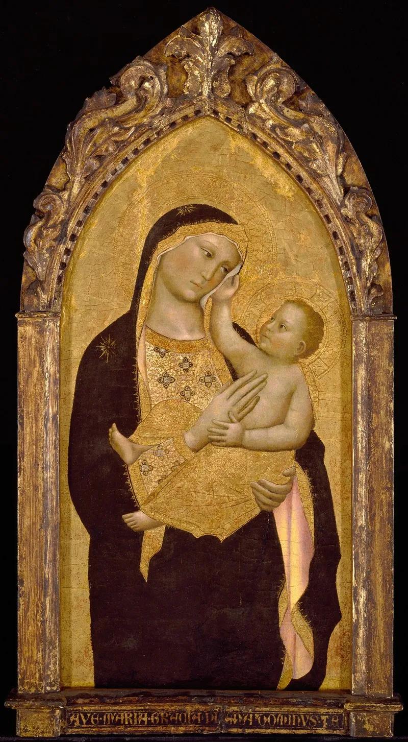 Virgin And Child 48 Wall Art by Niccolò di Pietro Gerini - High-Resolution Digital Print