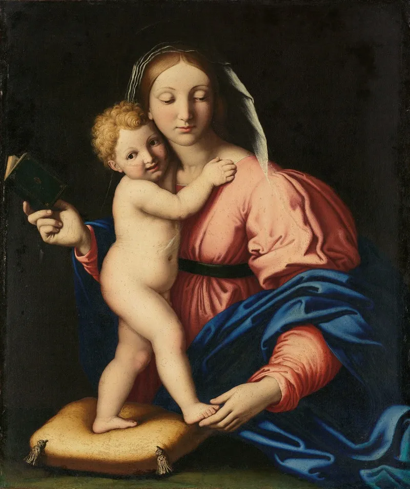 Virgin And Child 56 Wall Art by Workshop of Giovanni Battista Salvi - High-Resolution Digital Print