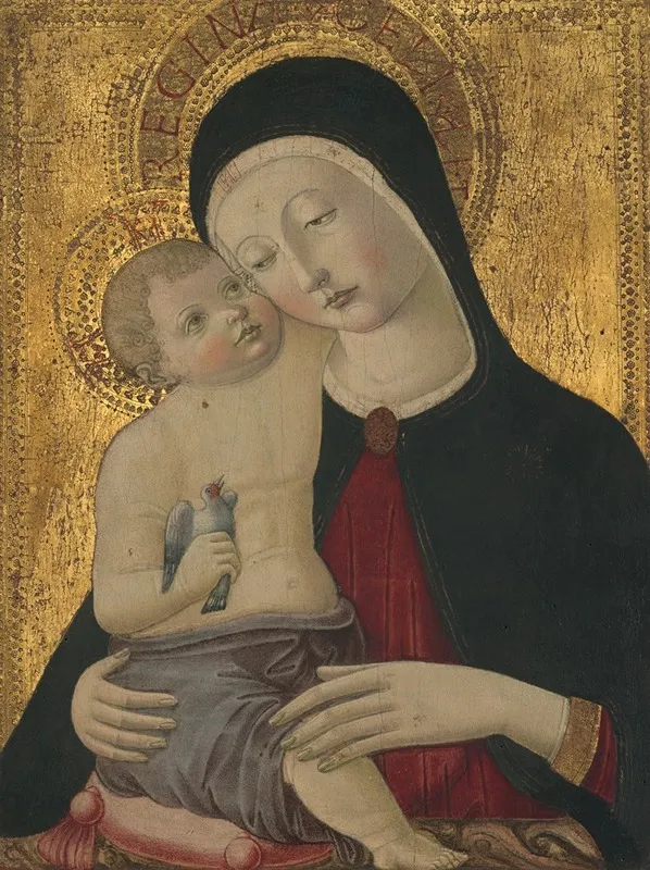 Virgin And Child 9 Wall Art by Benvenuto di Giovanni - High-Resolution Digital Print