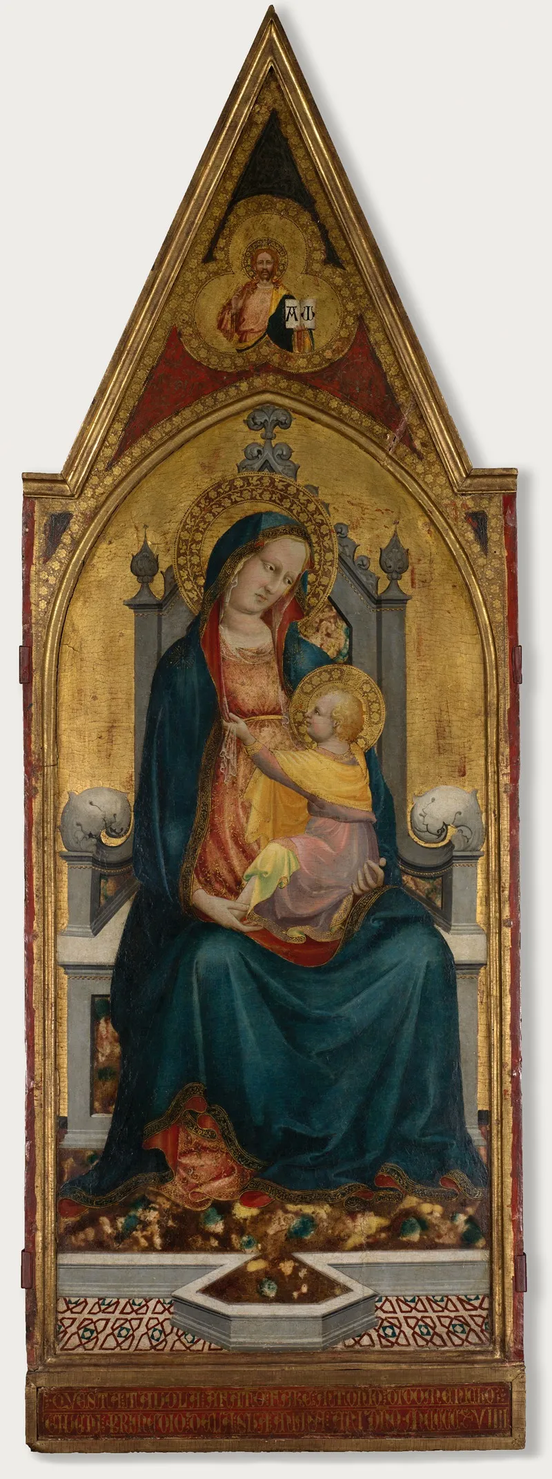 Virgin And Child Enthroned 5 Wall Art by Battista di Biagio Sanguigni - High-Resolution Digital Print