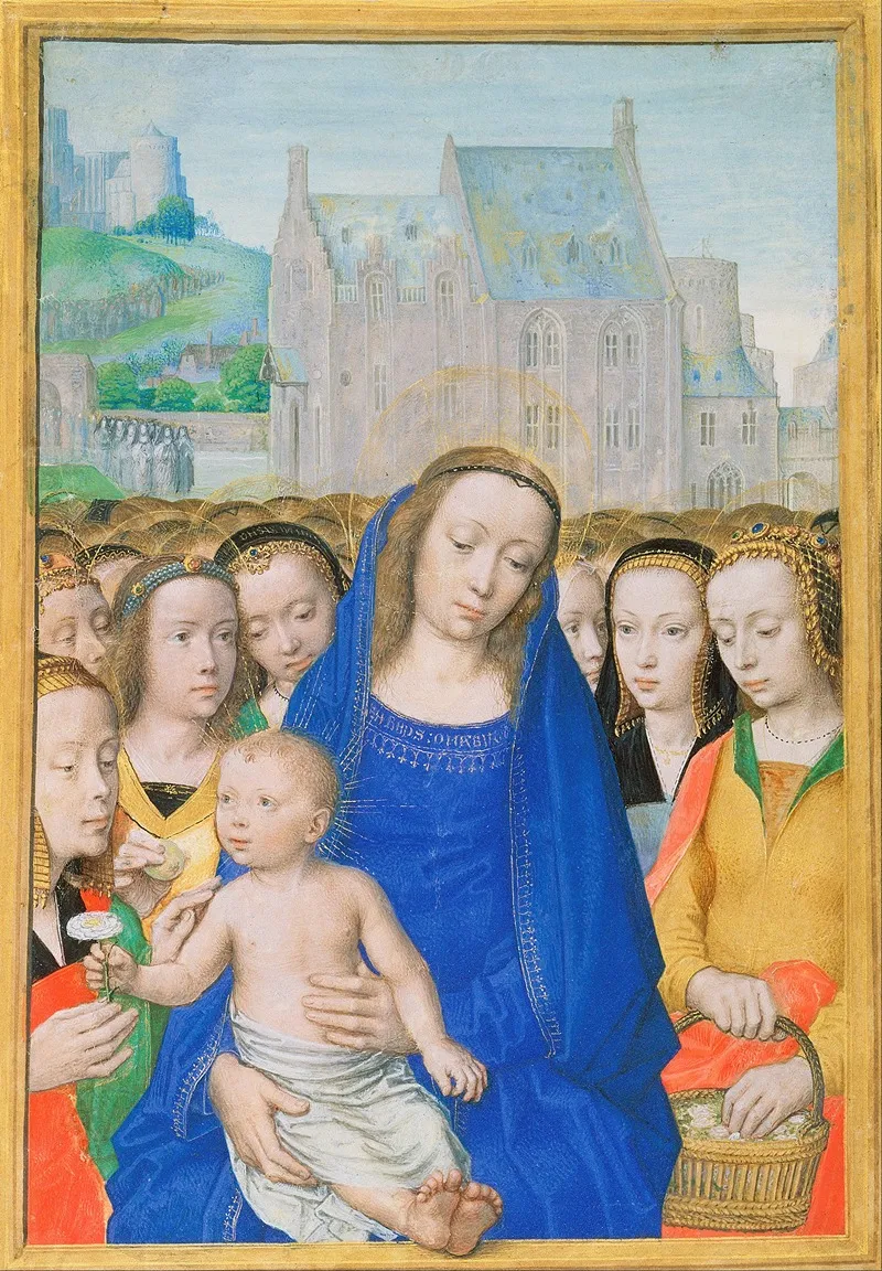 Virgin And Child With Female Saints