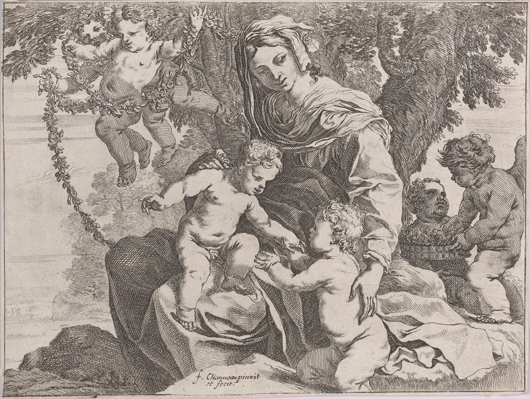 Virgin And Child With John The Baptist