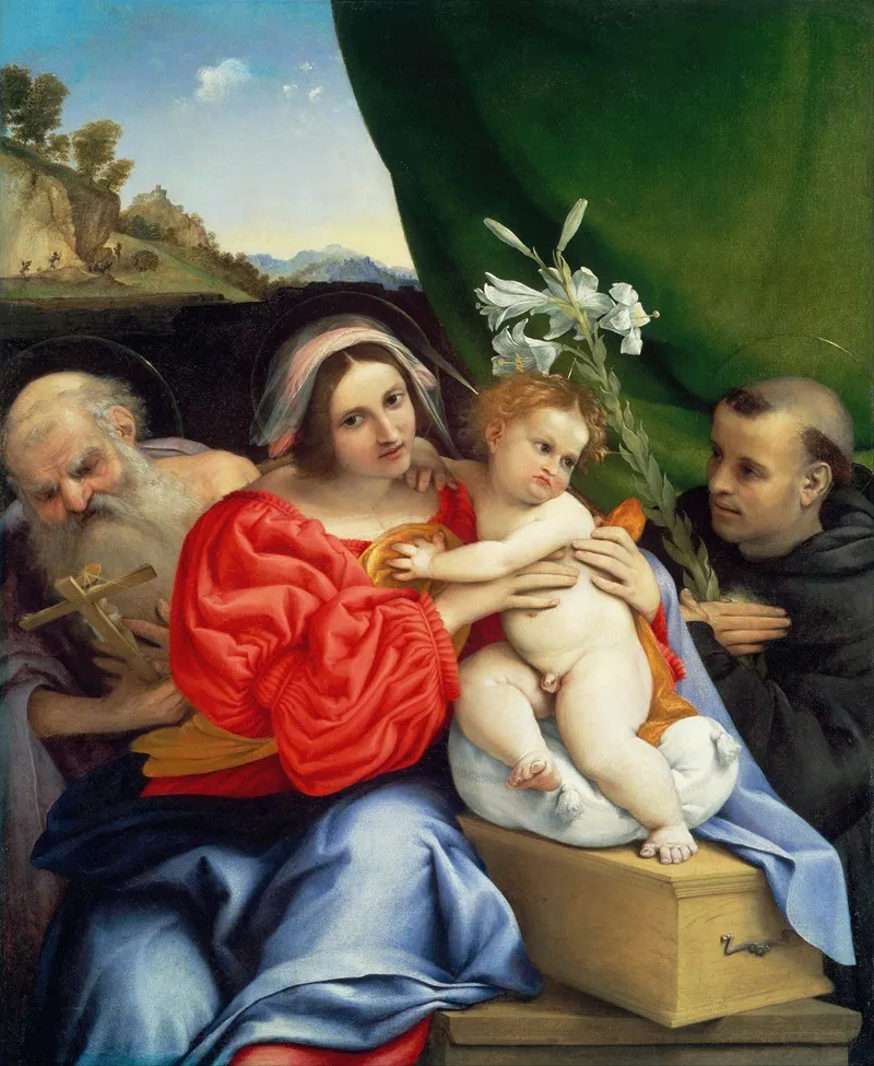 Virgin And Child With Saints Jerome And Nicholas Of Tolentino