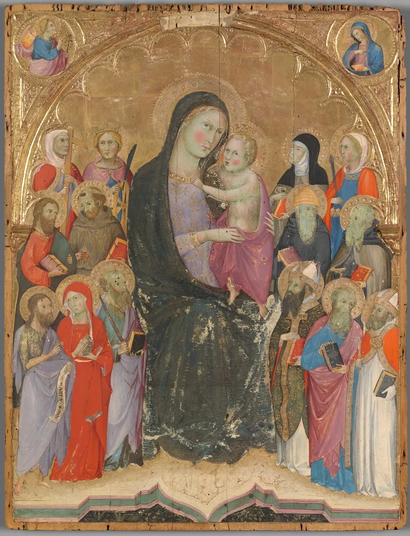 Virgin And Child With Saints Wall Art by Andrea di Bartolo - High-Resolution Digital Print