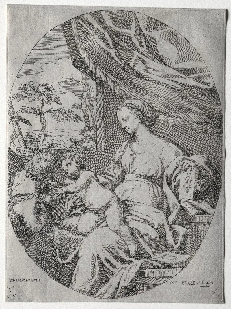 Virgin And Child With The Infant St John
