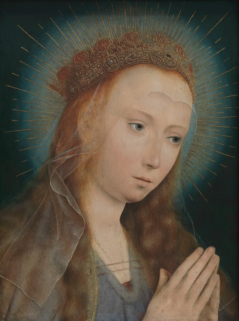 Virgin At Prayer Wall Art by Quentin Massys - High-Resolution Digital Print