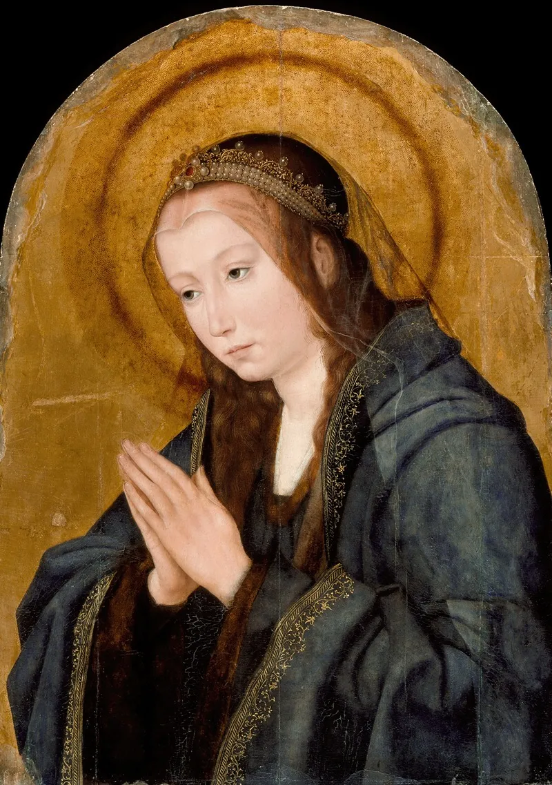 Virgin In Adoration Wall Art by Studio of Quentin Massys - High-Resolution Digital Print