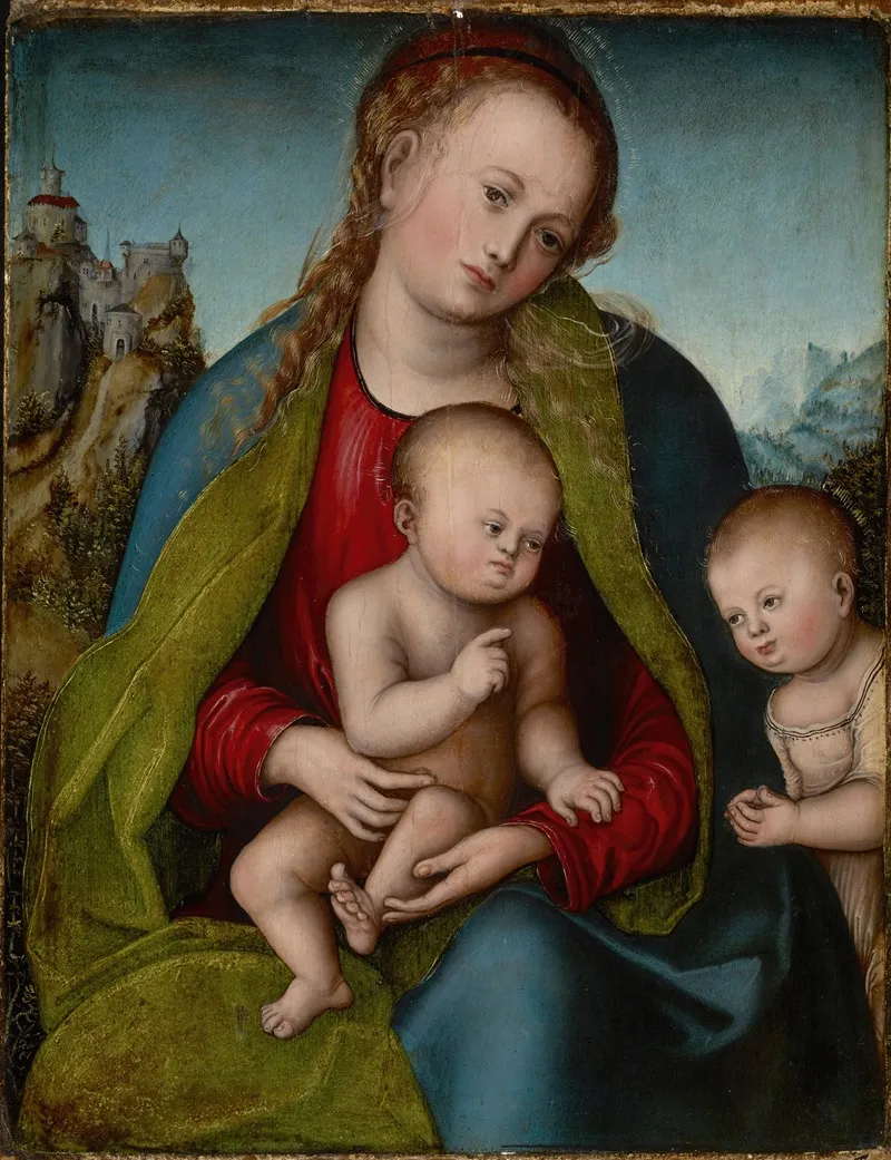 Virgin Mary With The Child And Saint John The Baptist