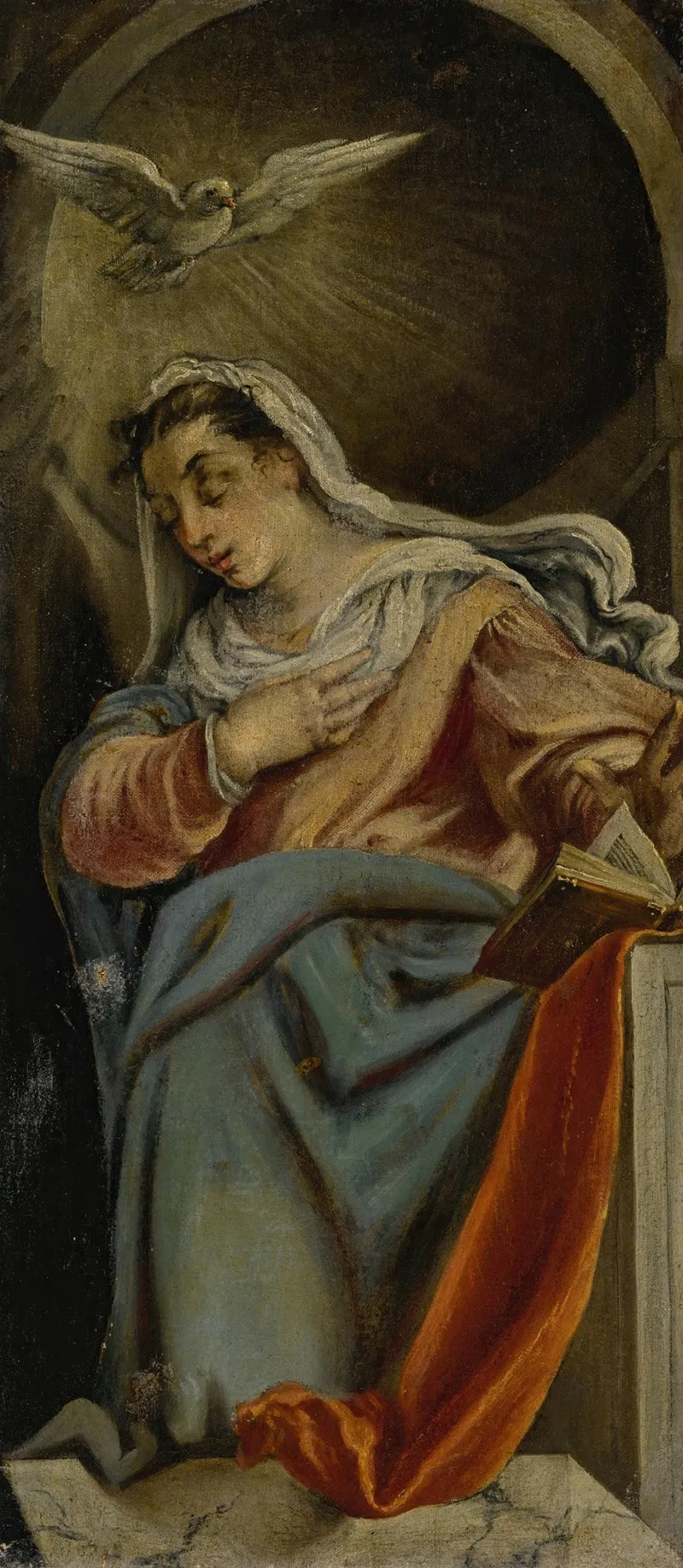 Virgin Of The Annunciation Wall Art by Jacopo Bassano - High-Resolution Digital Print