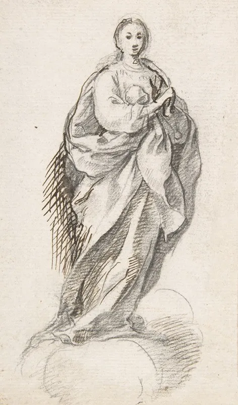 Virgin Of The Immaculate Conception Standing On Clouds 4