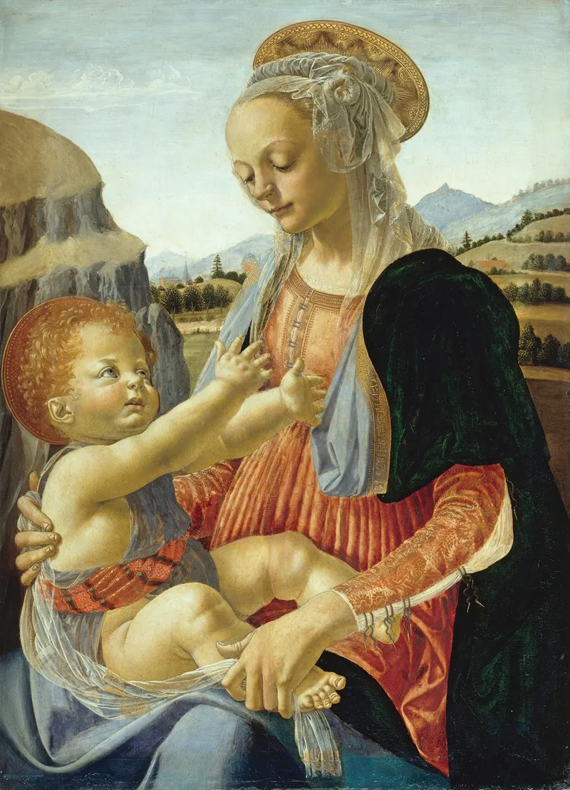 Virgin With The Seated Child Wall Art by Andrea del Verrocchio - High-Resolution Digital Print