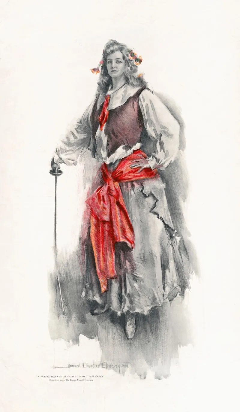 Virginia Harned As Alice Of Old Vincennes