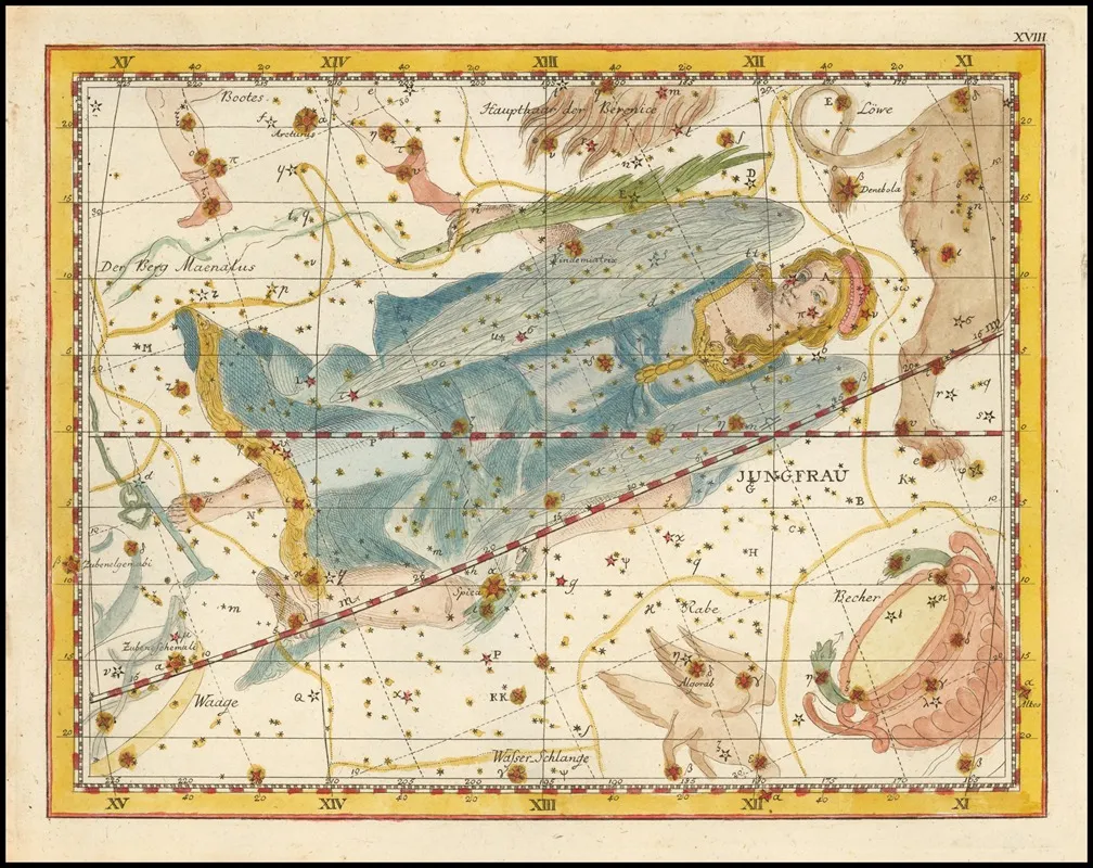 Virgo 2 Wall Art by Johann Elert Bode - High-Resolution Digital Print