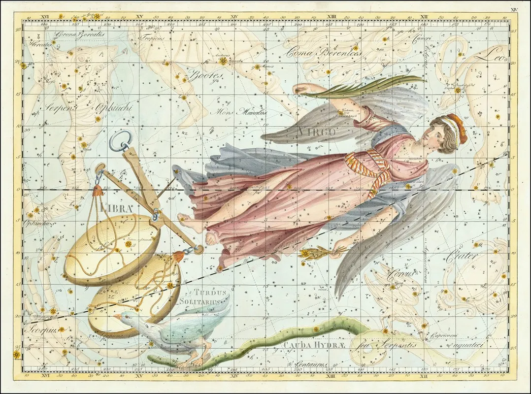 Virgo And Libra Wall Art by Johann Elert Bode - High-Resolution Digital Print