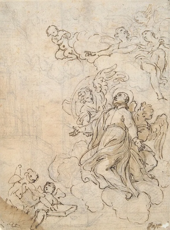 Vision Of A Saint Wall Art by Giovanni Battista Passeri - High-Resolution Digital Print