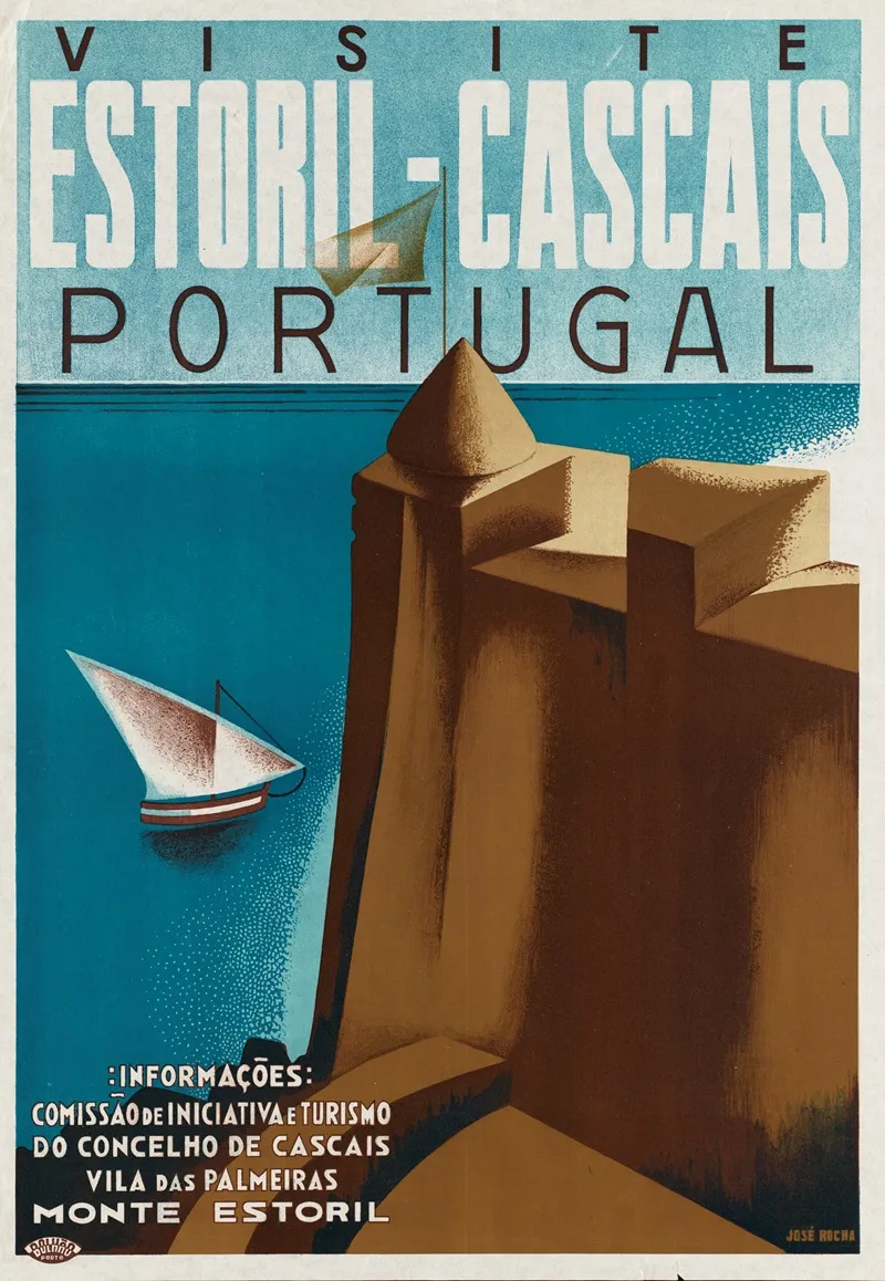 Visit Estoril Cascais Portugal Wall Art by José Rocha - High-Resolution Digital Print