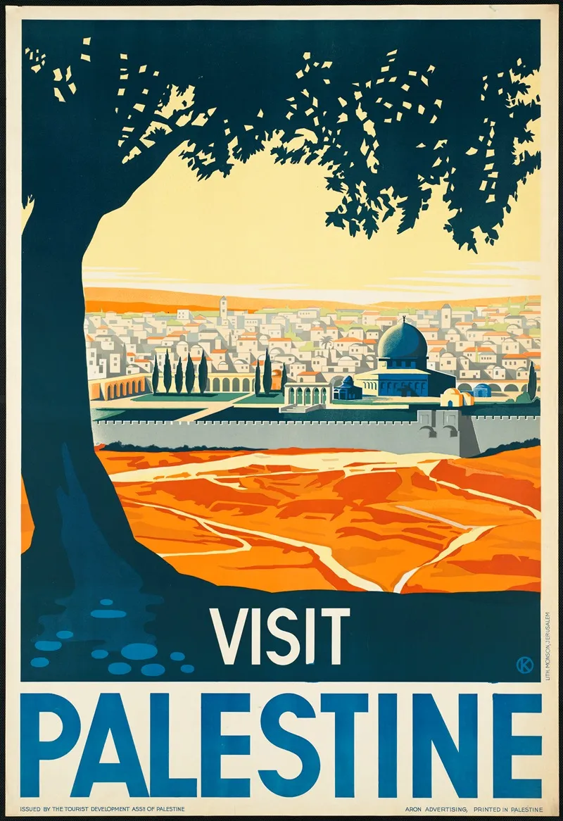 Visit Palestine Wall Art by Franz Kraus - High-Resolution Digital Print