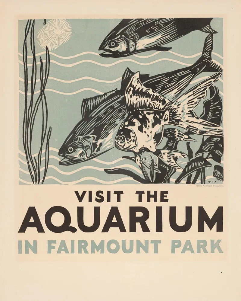 Visit The Aquarium In Fairmount Park Wall Art by Robert Muchley - High-Resolution Digital Print
