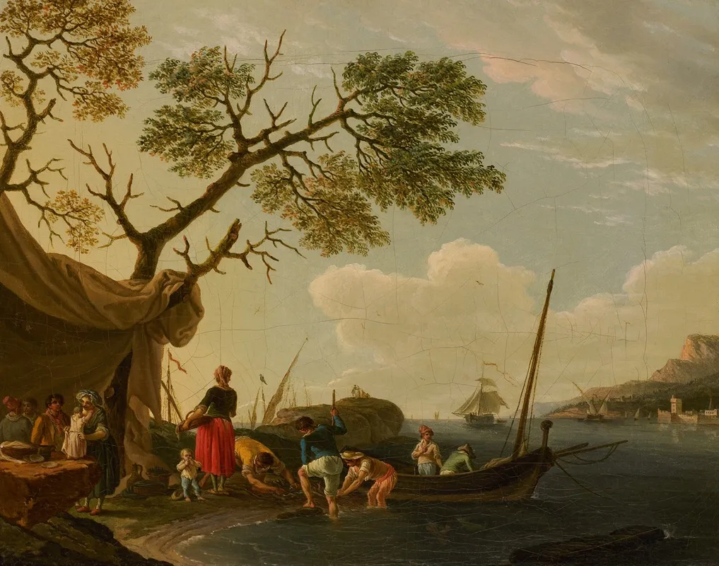 Vissershaven Wall Art by Jean Jacques François Taurel - High-Resolution Digital Print