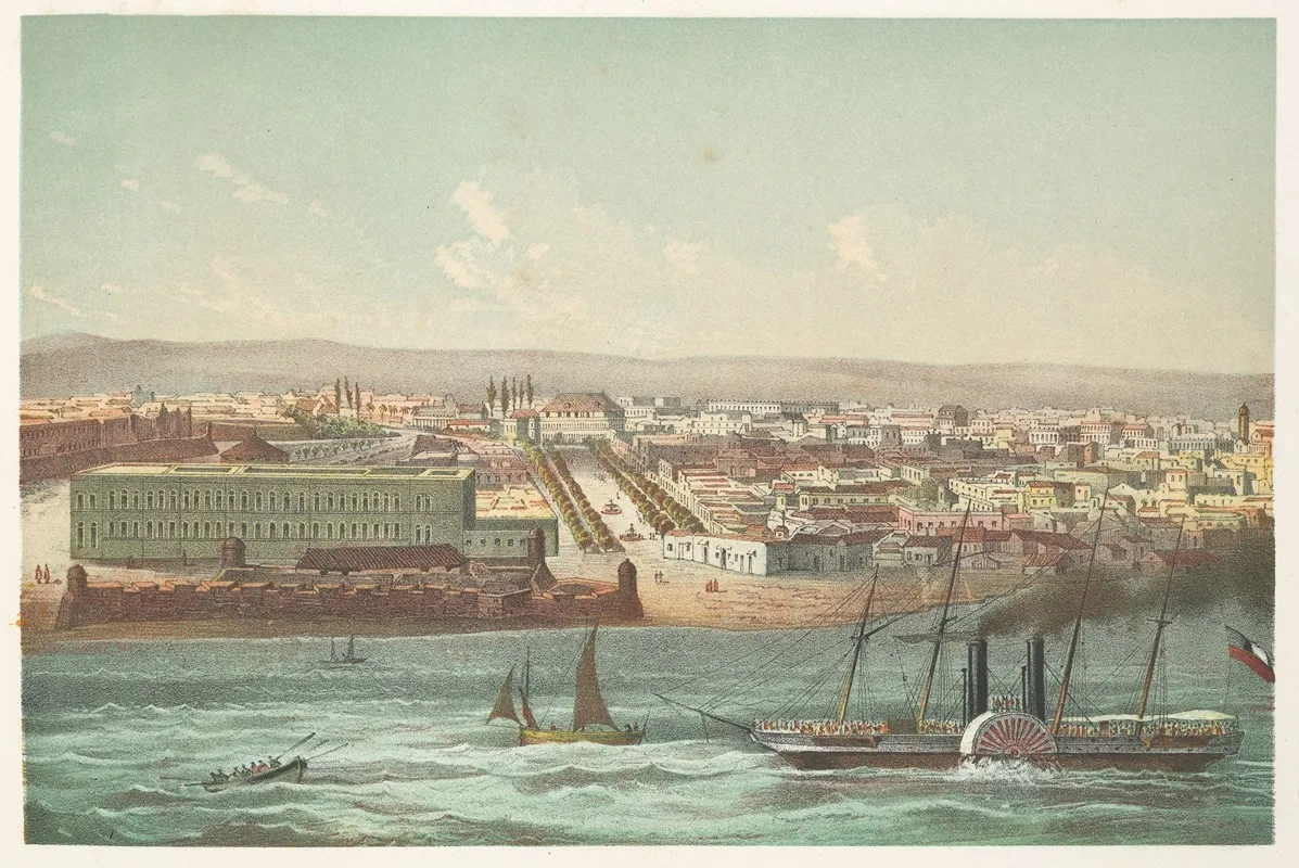 Vista De La Habana Parte De Estramuros Wall Art by Pierre Toussaint Frédéric Mialhe - High-Resolution Digital Print