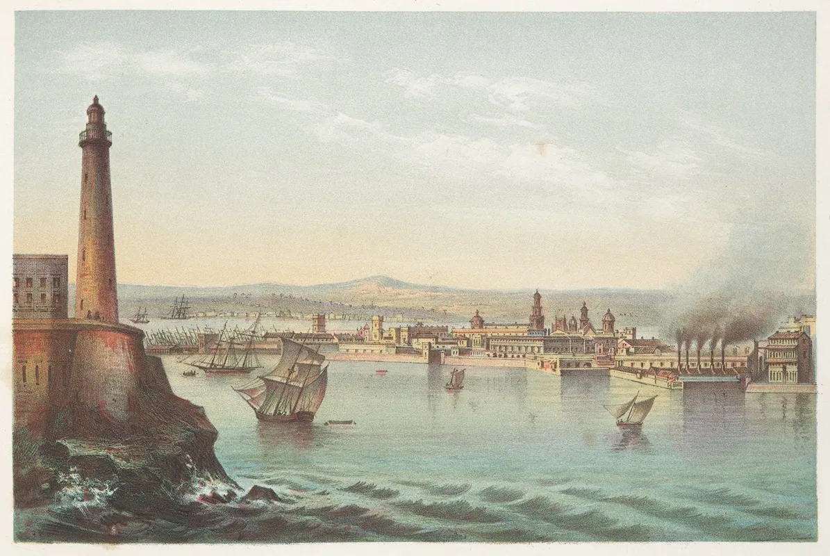 Vista De La Habana Wall Art by Pierre Toussaint Frédéric Mialhe - High-Resolution Digital Print