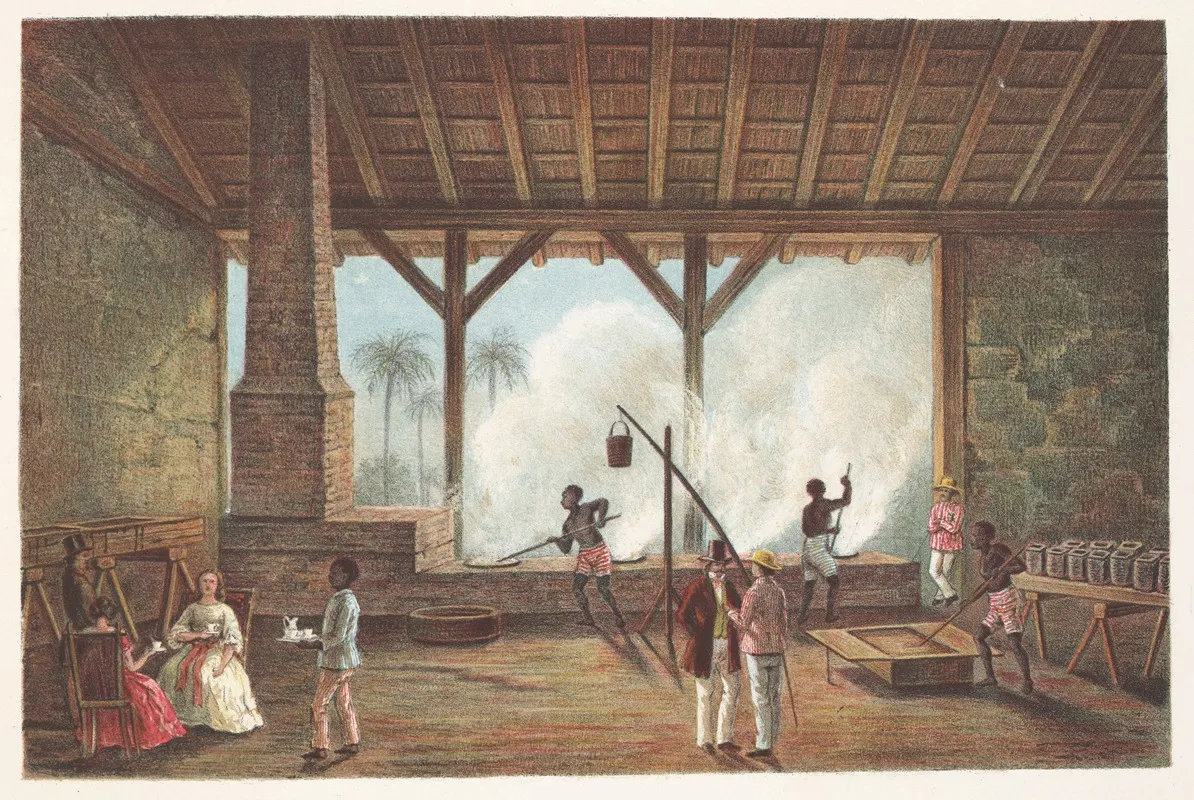 Vista De Una Casa De Calderas Wall Art by Pierre Toussaint Frédéric Mialhe - High-Resolution Digital Print