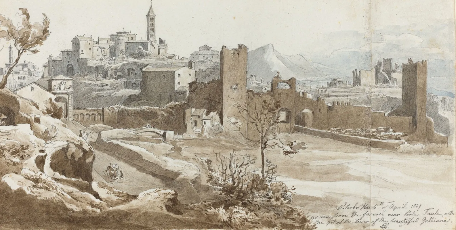Viterbo Wall Art by Wilhelm Heinrich Ludwig Gruner - High-Resolution Digital Print