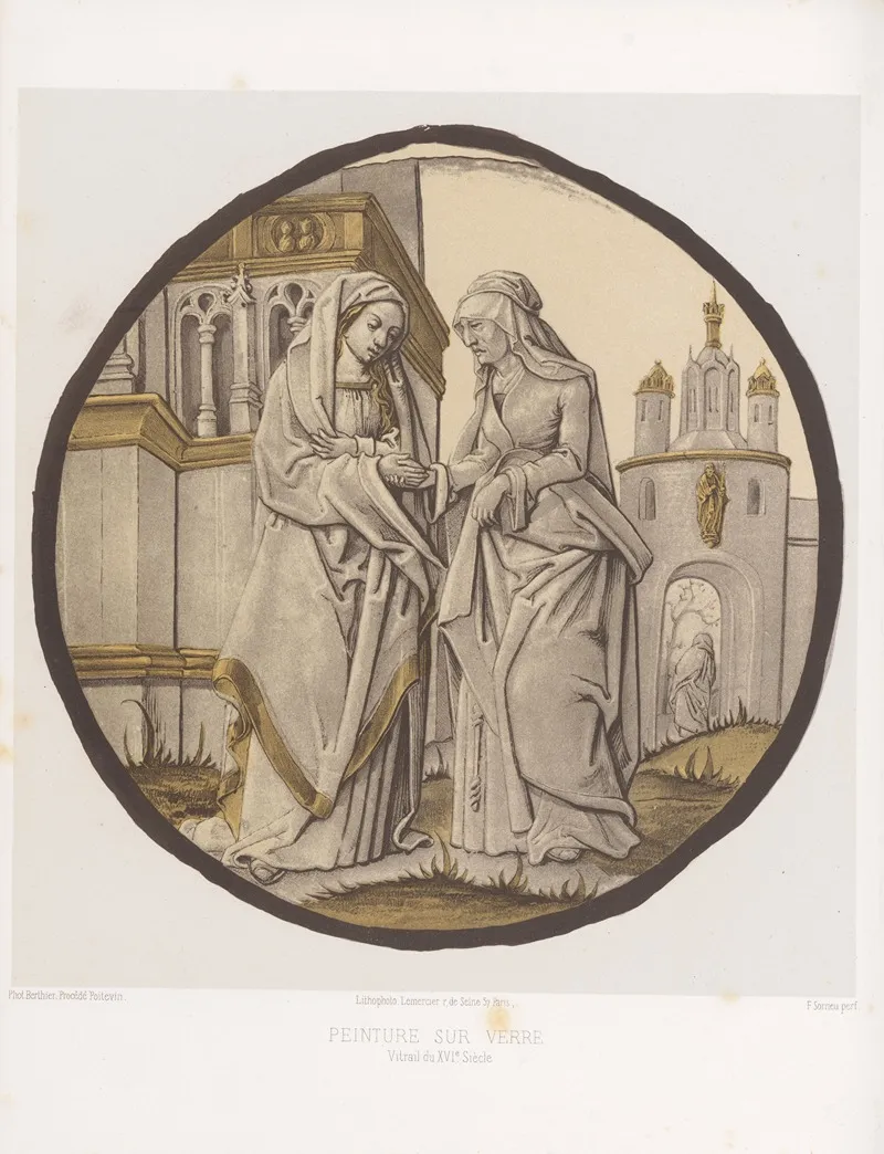 Vitrail Du Xvie Siecle Wall Art by Joseph Rose Lemercier - High-Resolution Digital Print