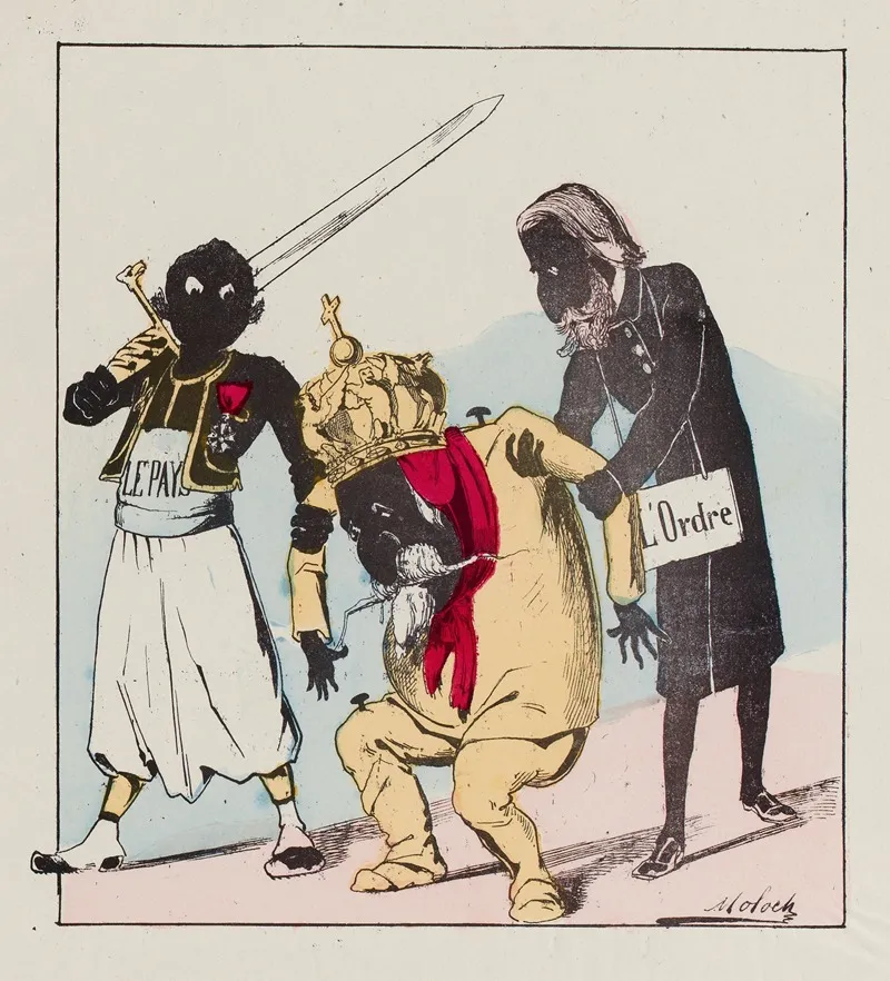Vla Badingue Que Jvous Ramene Wall Art by Moloch (Alphonse Hector Colomb) - High-Resolution Digital Print