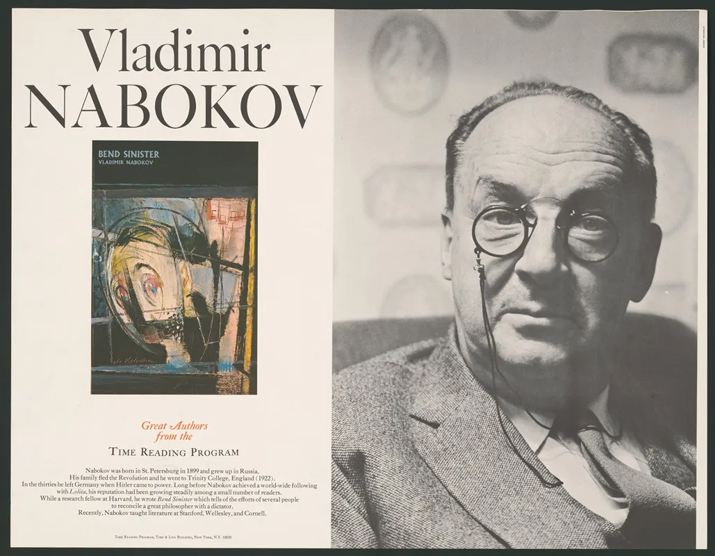 Vladimir Nabokov Great Authors From The Time Reading Program Wall Art by Henry Grossman - High-Resolution Digital Print