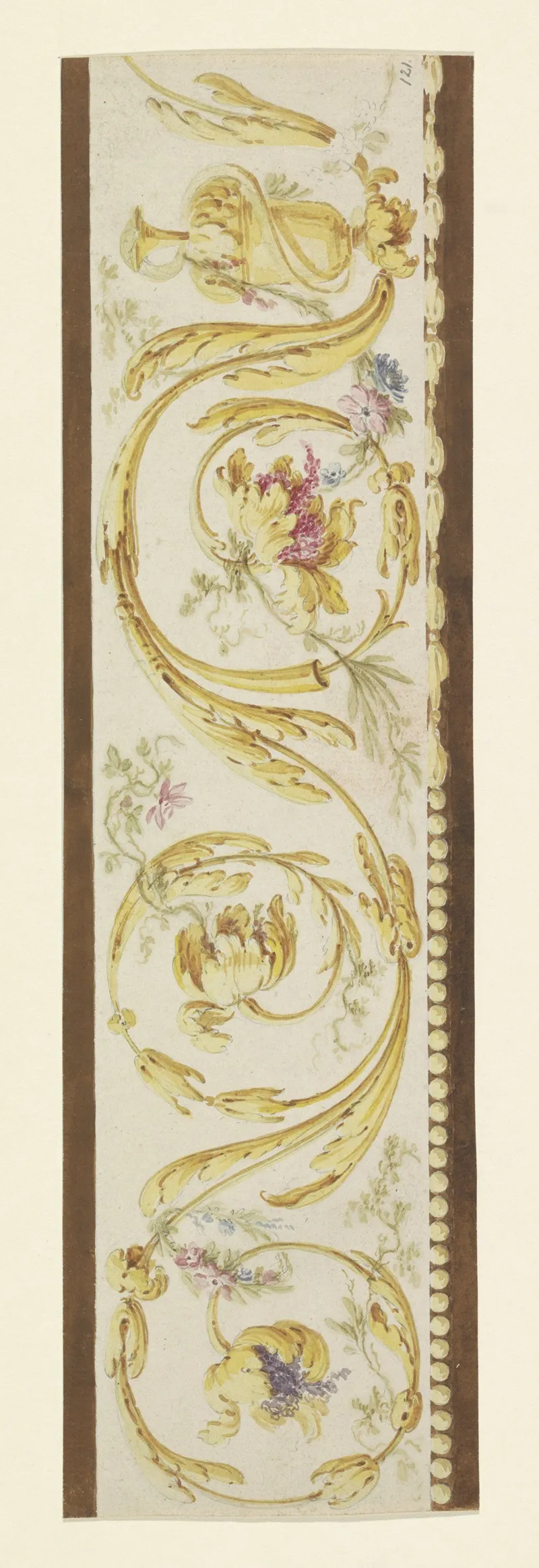 Vlechtwerk Met Bloemen Wall Art by Lambertus Hardenberg - High-Resolution Digital Print