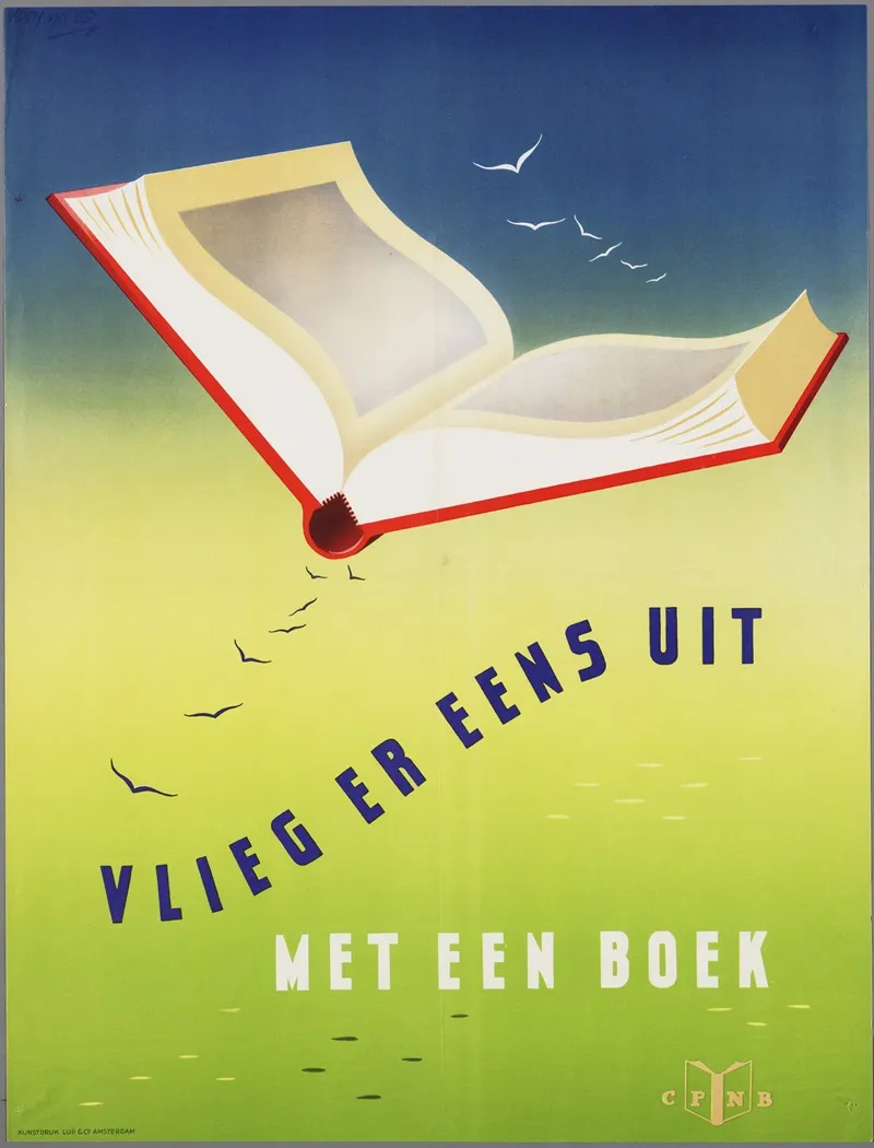 Vlieg Er Eens Uit Met Een Boek 3 Wall Art by Luii & Co. - High-Resolution Digital Print