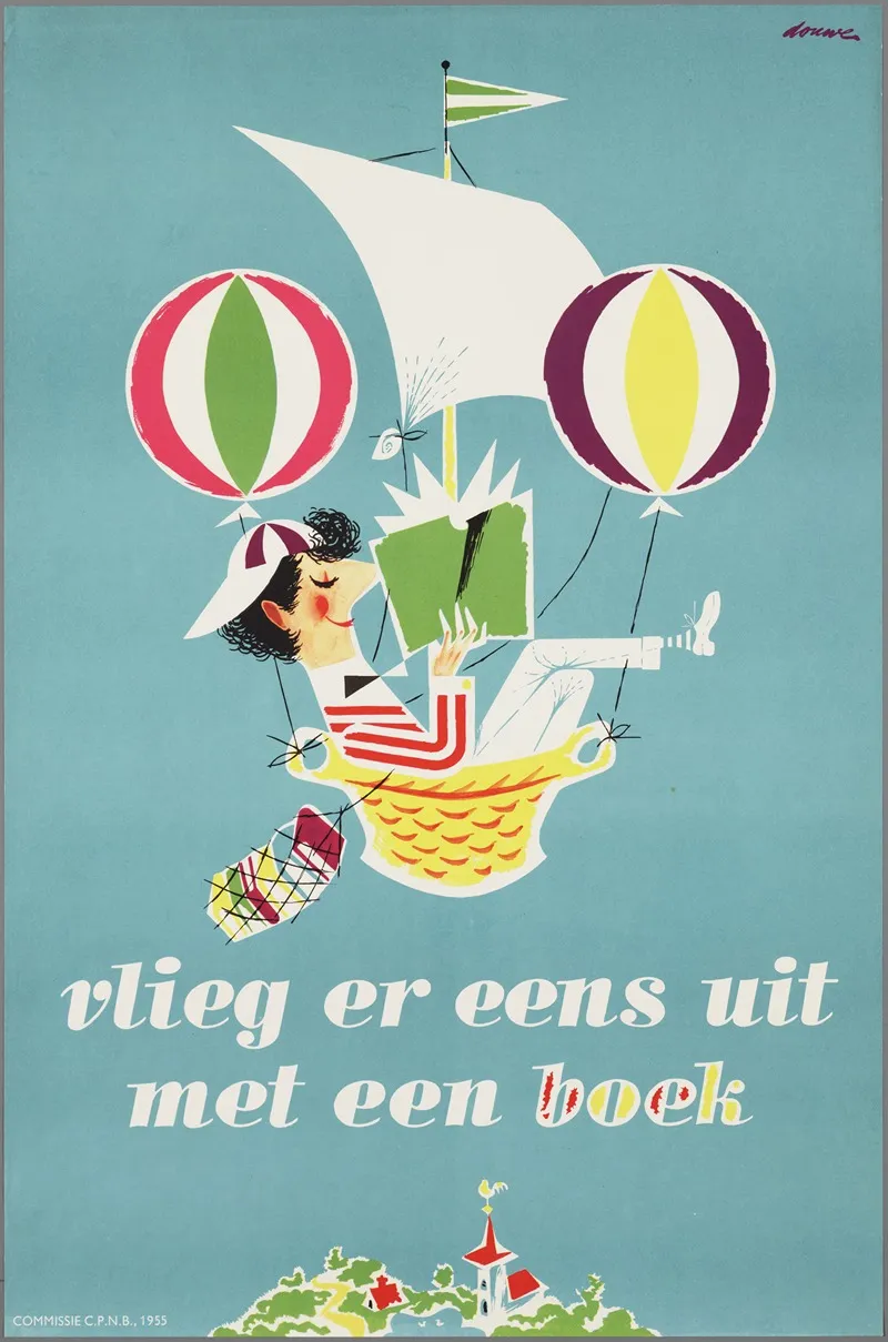 Vlieg Er Eens Uit Met Een Boek Wall Art by Gerard Douwe - High-Resolution Digital Print